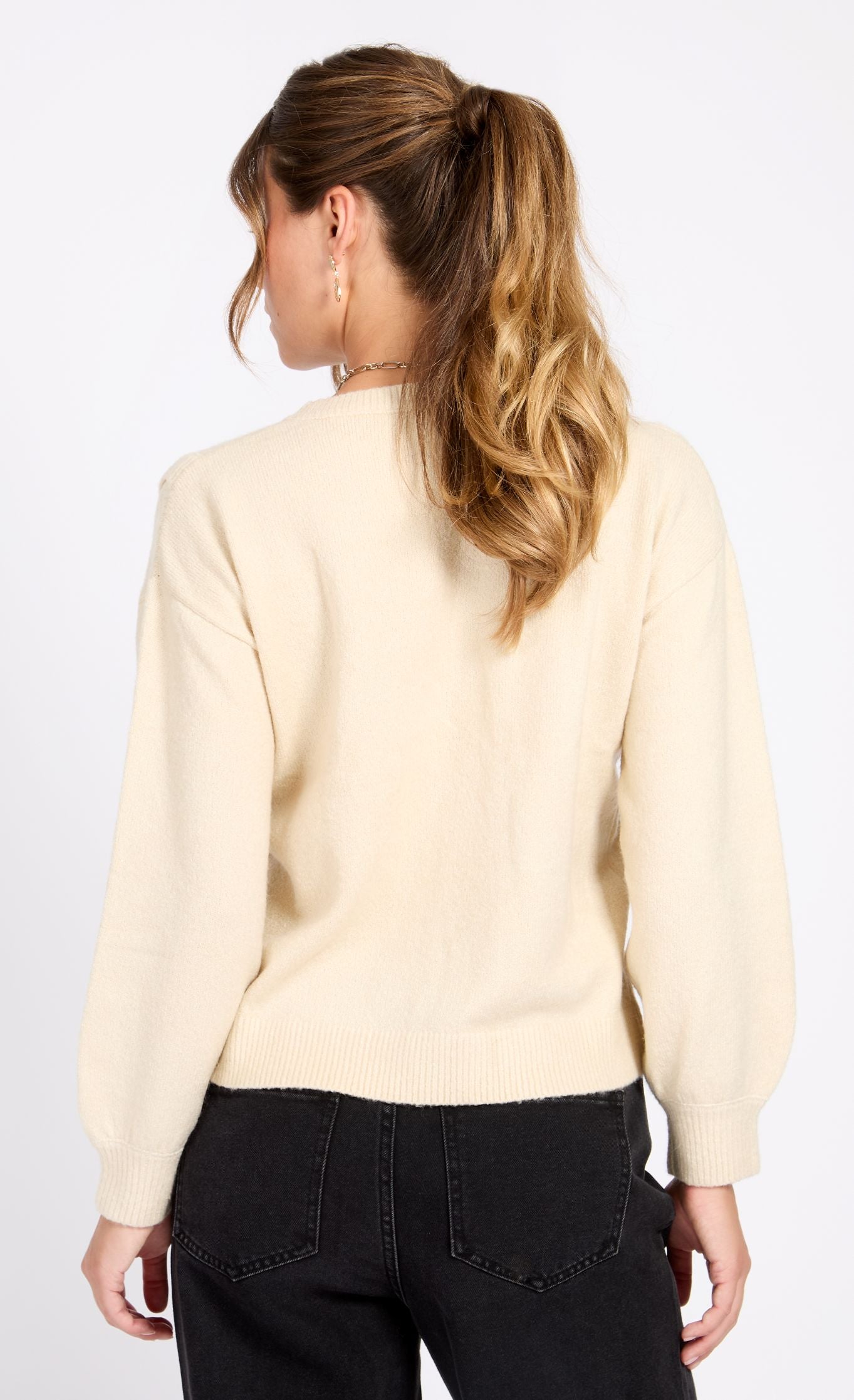 Cream Knitted Jumper
