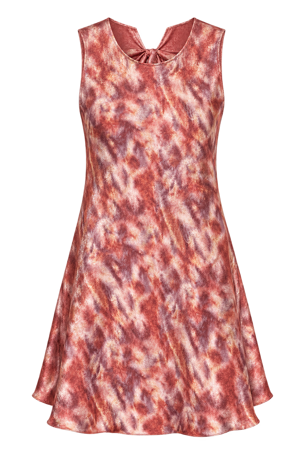 Lebrun Blur Print Satin Mini Dress