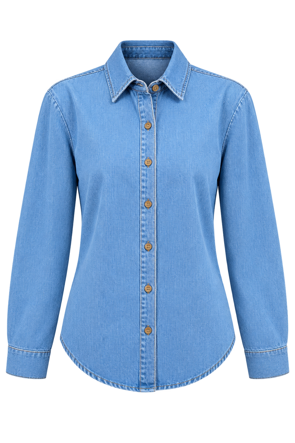 Xanthe Blue Denim Shirt Vicky Pattison EDIT
