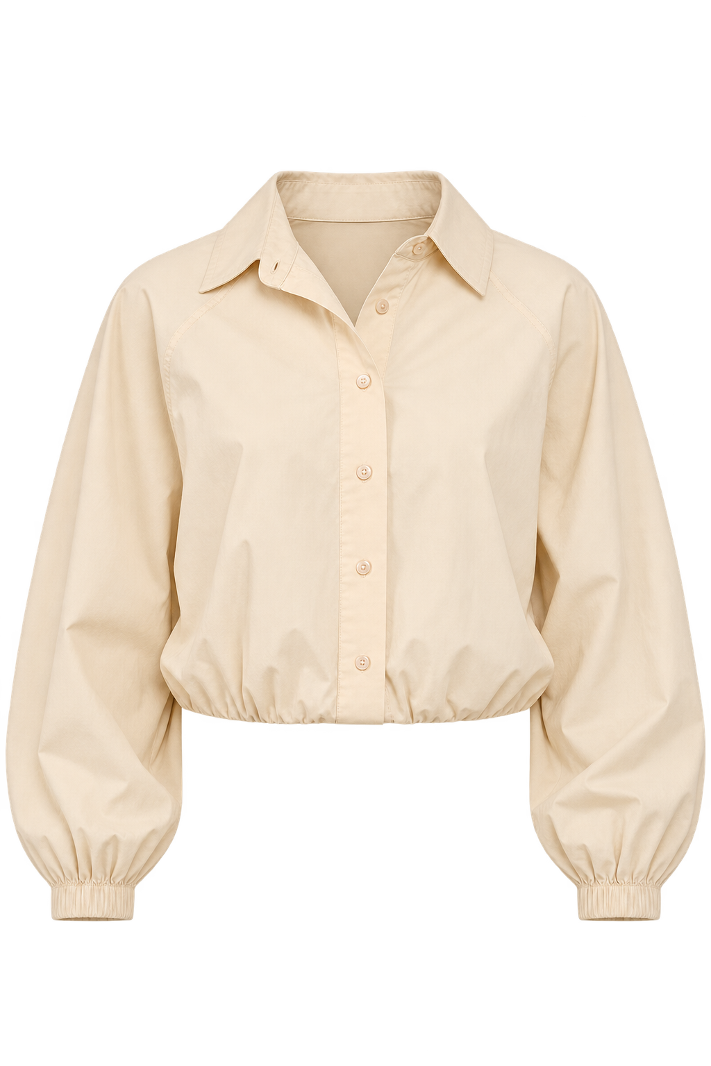 Morena Beige Crop Shirt