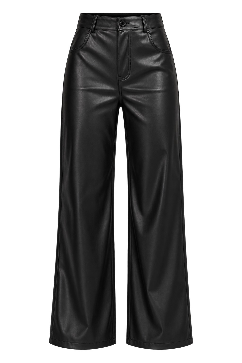 Myrtle Black PU Trousers