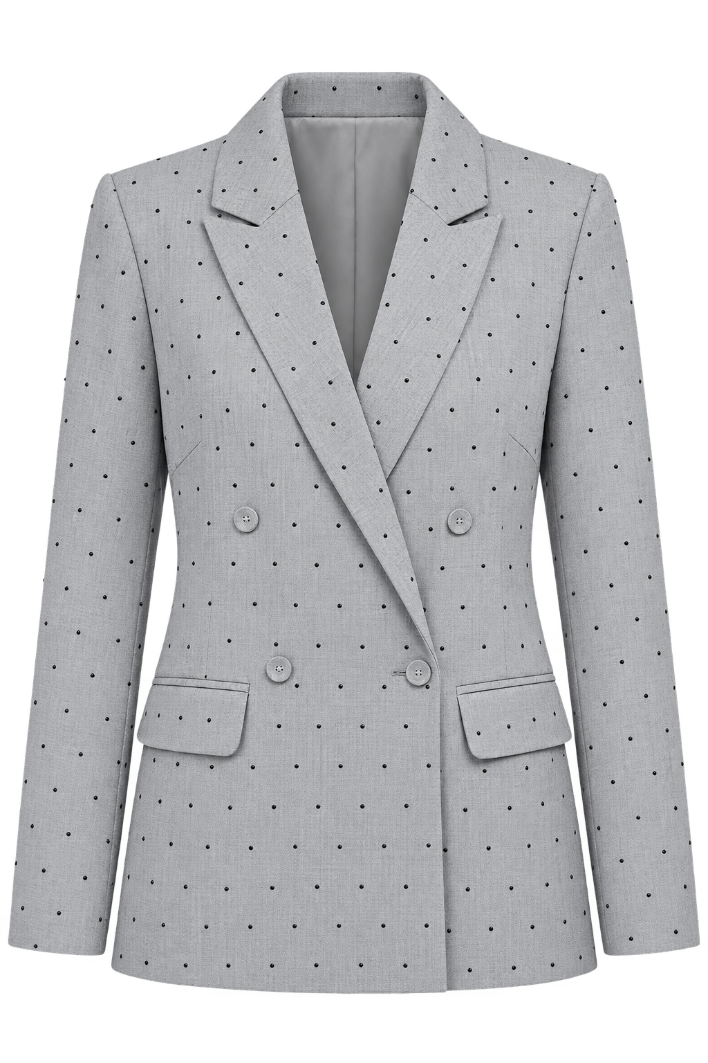 Silene Grey and Black Diamante Blazer