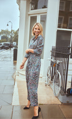 Satin Print Jumpsuit by Vogue Williams