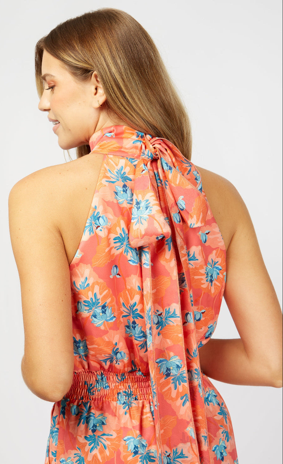 Barton Floral Print Halterneck Jumpsuit