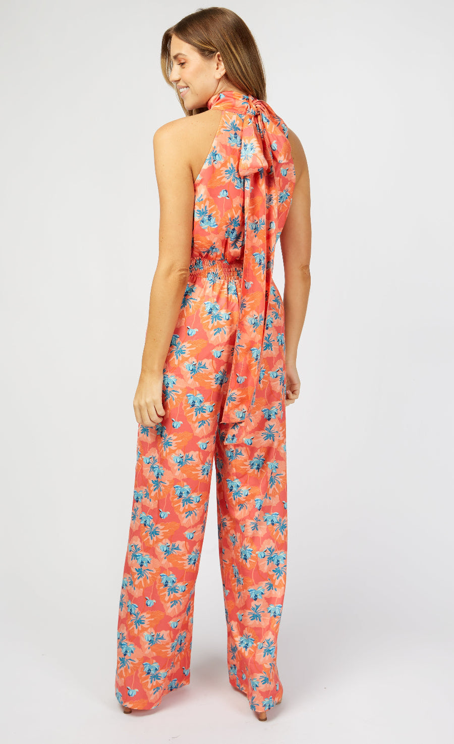 Barton Floral Print Halterneck Jumpsuit
