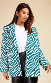 Zebra Print BlazerCoats & JacketsBlazerLittle Mistress