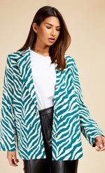 Zebra Print Blazer by Vogue Williams