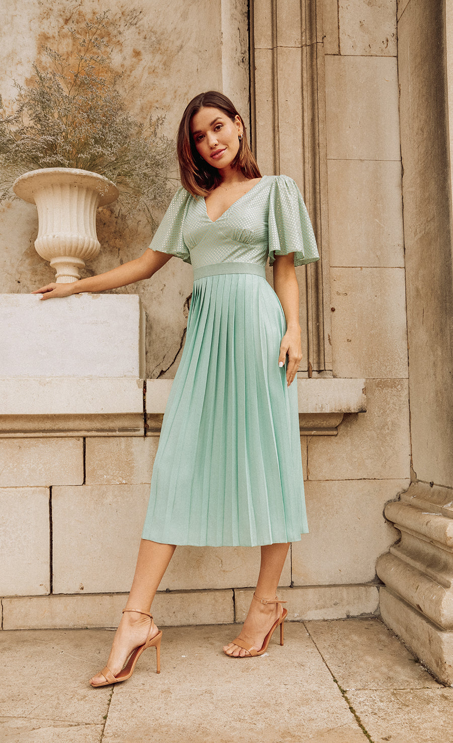 Pleated Midi Dress Little Mistress Pleated Dress Pleated Dress