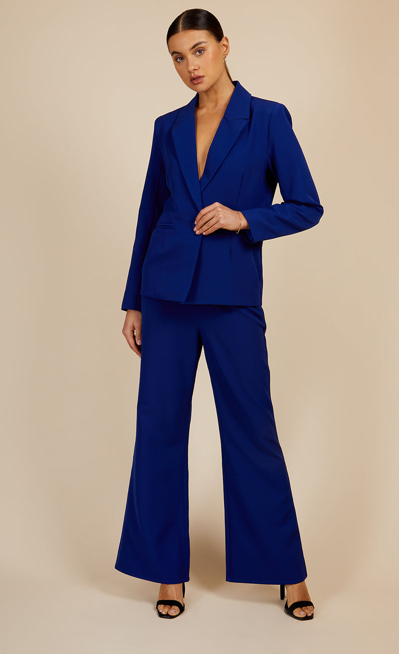 Royal Blue Flared Trousers by Vogue Williams