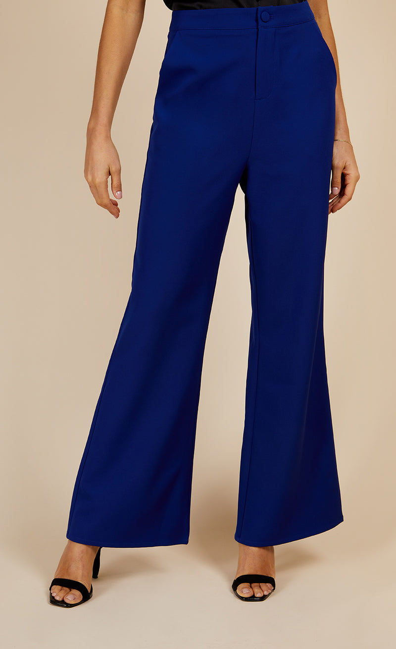 Royal Blue Flared Trousers by Vogue Williams