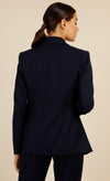 Navy Pinstripe Blazer Jacket by Vogue Williams