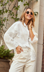 White Oversized Shirt by Vogue Williams