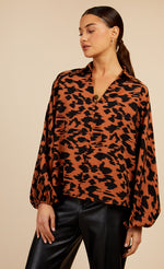 Leopard Print Blouse by Vogue Williams