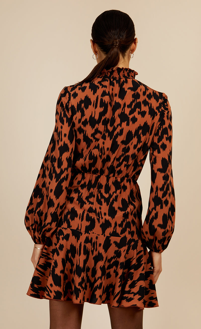 Leopard Print Mini Dress by Vogue Williams