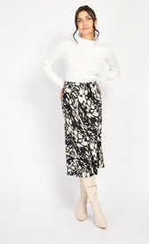 Animal Print Midi Slip SkirtSkirtsSlip SkirtLittle Mistress