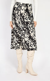 Animal Print Midi Slip SkirtSkirtsSlip SkirtLittle Mistress