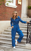 Mid-Blue Utility Jumpsuit by Vogue Williams