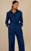 Mid-Blue Utility Jumpsuit by Vogue Williams