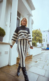 Mono Stripe Jumper by Vogue Williams