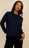 Navy Open Knit Jumper by Vogue Williams