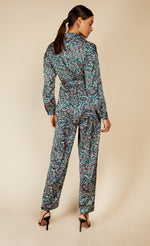 Satin Print Jumpsuit by Vogue Williams