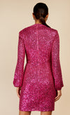Pink Sequin Mini Dress by Vogue Williams