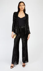 Black Sequin Blazer by Vogue Williams