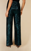 Green Sequin Trousers by Vogue Williams
