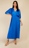Cobalt Blue Twist Detail Midaxi Dress