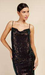 Sequin Cowl Neck Cami Top