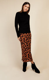 Black Split Sleeve Rib Knit TopSweatersJumpers & CardigansLittle Mistress