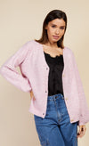 Dusty Pink Knit Cardigan by Vogue Williams