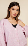 Dusty Pink Knit Cardigan by Vogue Williams