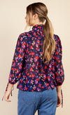 Floral Print Shirred Blouse by Vogue Williams