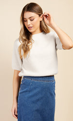 Cream Knit Top by Vogue Williams
