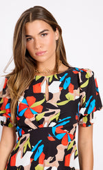 Multi Printed Midaxi Dress