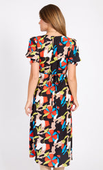 Multi Printed Midaxi Dress