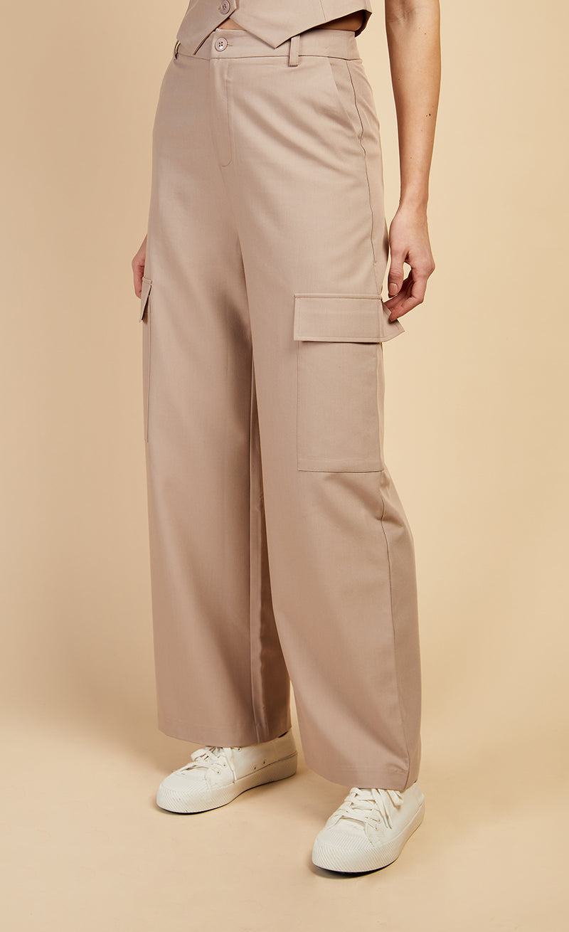 Mink Cargo Trousers by Vogue Williams