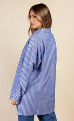 Blue Stripe Shirt by Vogue Williams