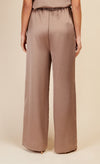 Stone Satin Trousers by Vogue Williams