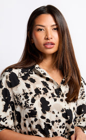 Animal Print Shirt DressDressesShirt DressLittle Mistress