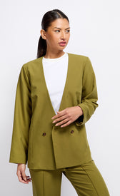 Olive Green BlazerCoats & JacketsBlazerLittle Mistress