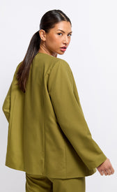Olive Green BlazerCoats & JacketsBlazerLittle Mistress