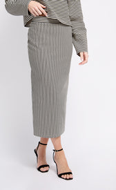 Stripe Midaxi SkirtSkirtsTextured SkirtLittle Mistress