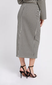 Stripe Midaxi SkirtSkirtsTextured SkirtLittle Mistress