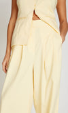 Butter Yellow Wide Leg Trousers