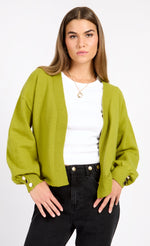 Olive Knit Cardigan