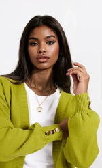Olive Knit Cardigan