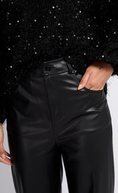 Black PU TrousersTrousersTrousersLittle Mistress