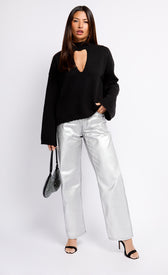 Silver Coated TrousersTrousersTrousersLittle Mistress